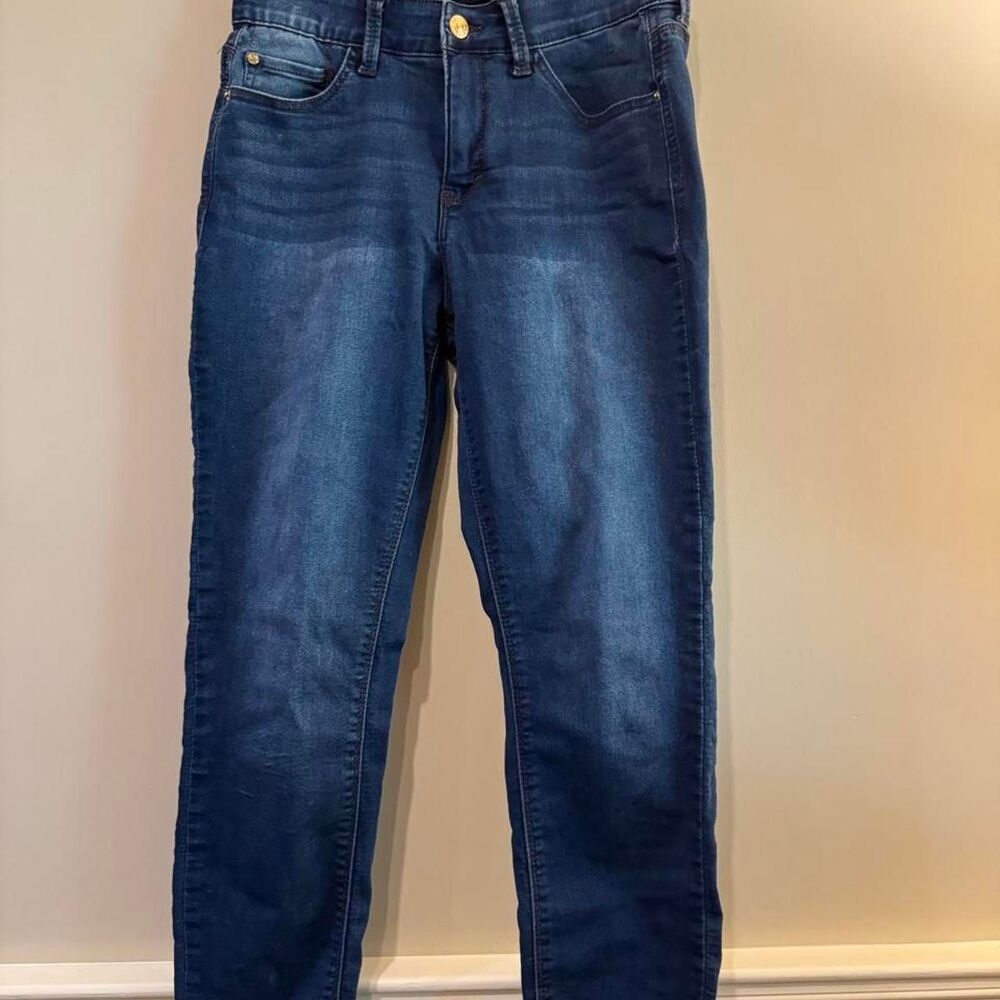 Curve Appeal High Rise Skinny Jeans in Navy Blue size 6/28